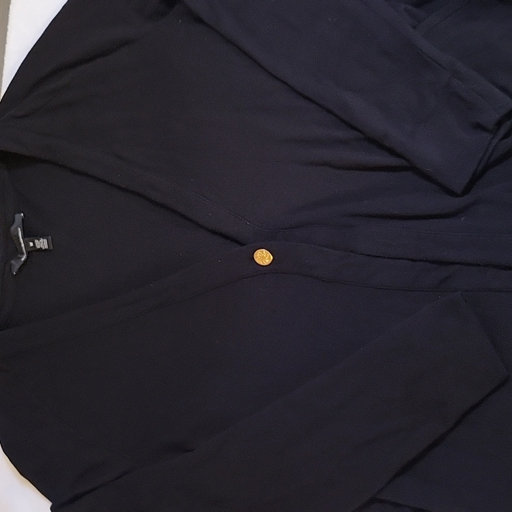 WHBM ONE BUTTON DUSTER Black  Cardigan sweater Size M